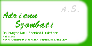 adrienn szombati business card